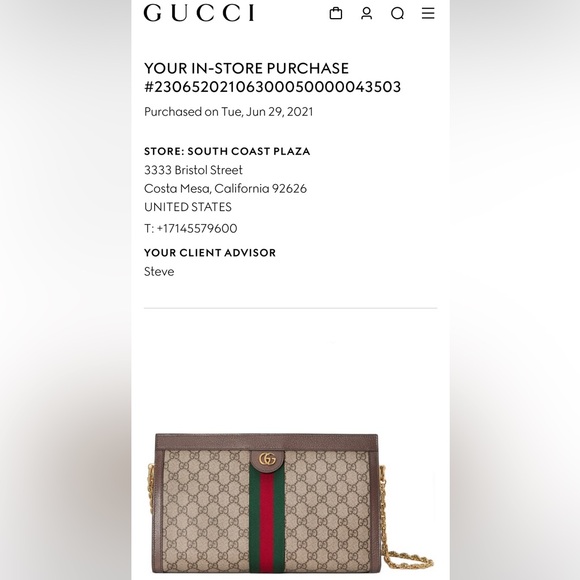 Gucci Ophidia Shoulder Bag - Picture 13 of 16